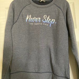 North Face medium gray sweatshirt women